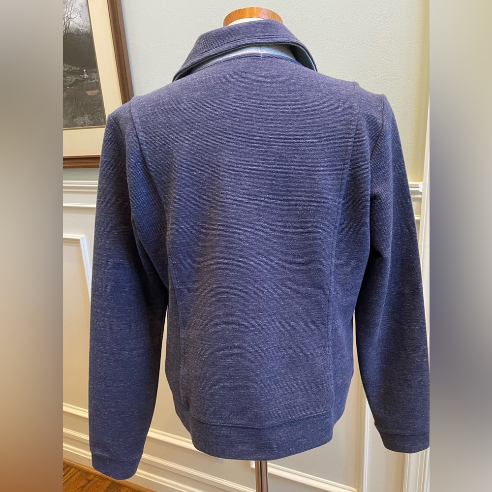 Lands End Navy and gray short jacket NWOT - Picture 4 of 9
